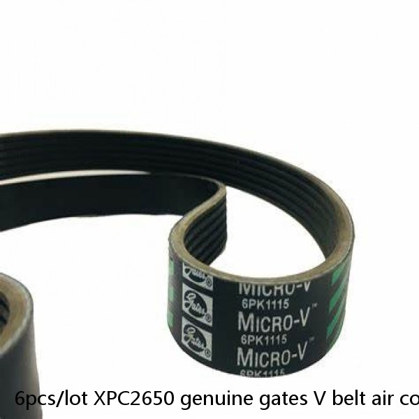 6pcs/lot XPC2650 genuine gates V belt air compressor ribbon driving belt #1 small image