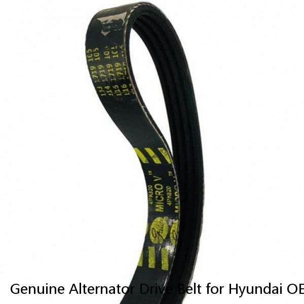 Genuine Alternator Drive Belt for Hyundai OEM 2521222030 V-RIBBED BELT #1 image