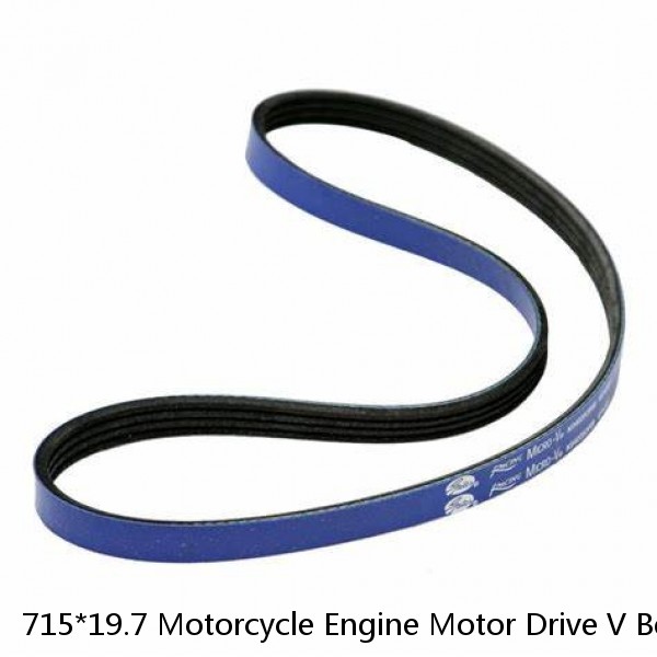 715*19.7 Motorcycle Engine Motor Drive V Belt Metric Power Transmission Rubber Motor V-belt For Gates Original Belt #1 image